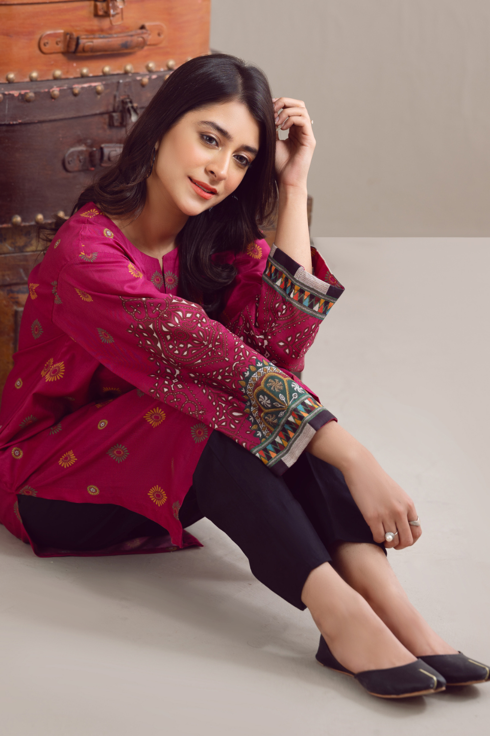 1 PC Unstitched | Digital Printed Poplin Shirt