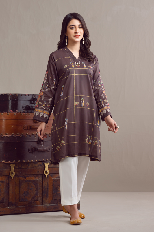 1 PC Unstitched | Digital Printed Poplin Shirt