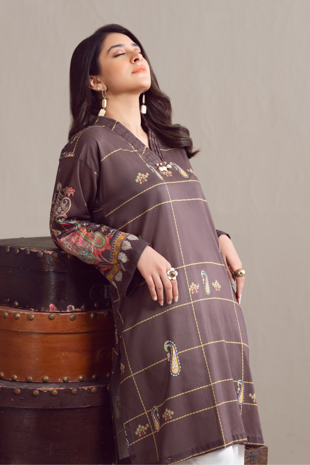 1 PC Unstitched | Digital Printed Poplin Shirt