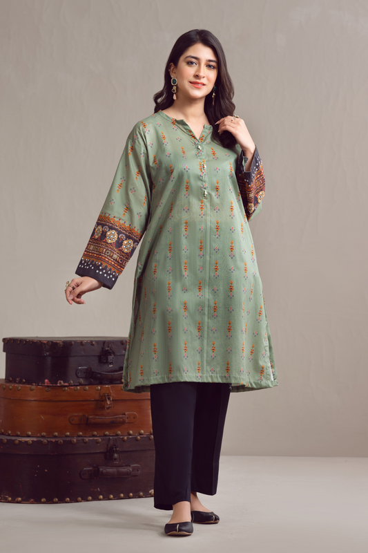 1 PC Unstitched | Digital Printed Poplin Shirt