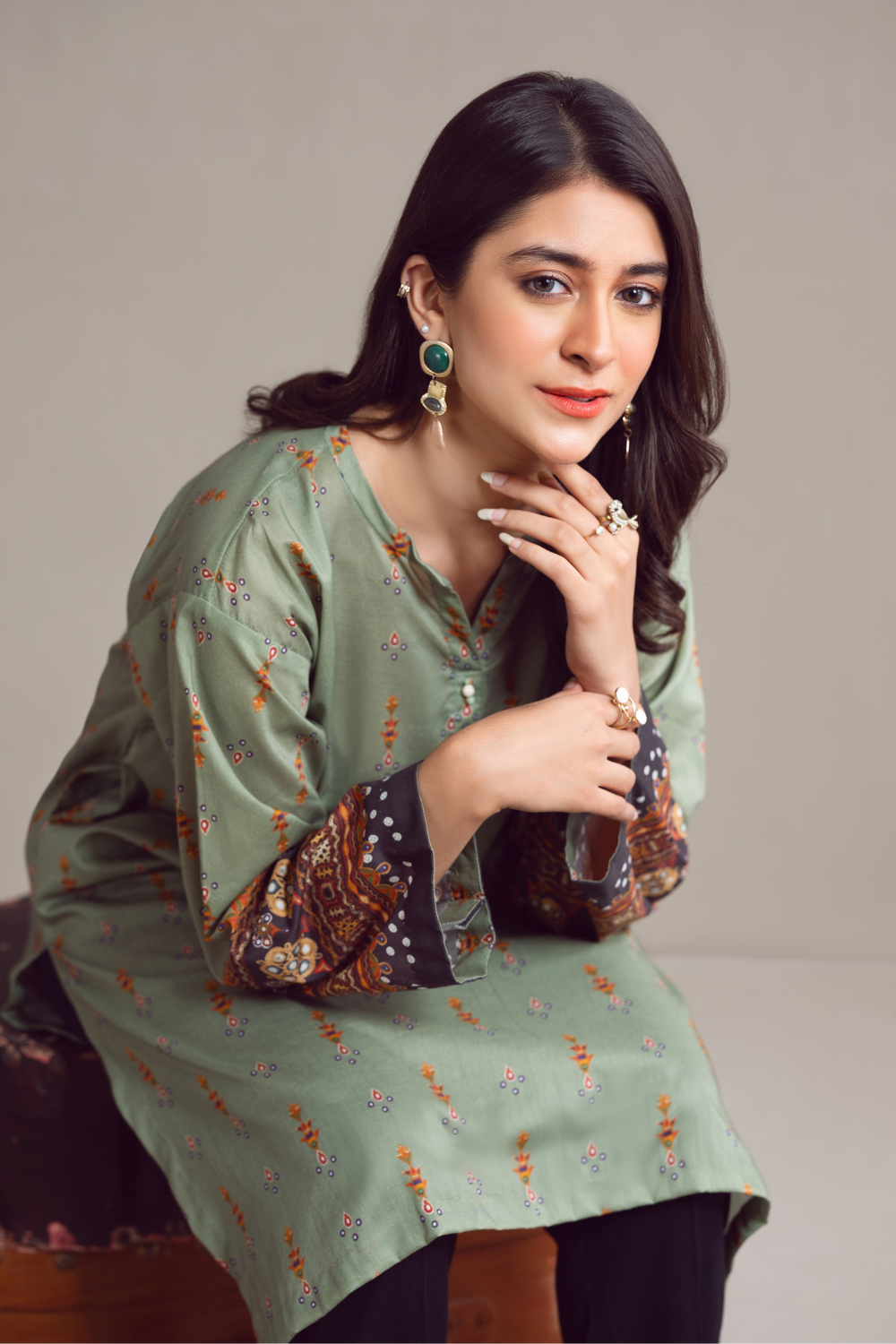 1 PC Unstitched | Digital Printed Poplin Shirt