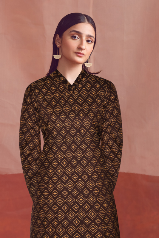 2 PC Unstitched | Printed Linen Shirt +  Trouser