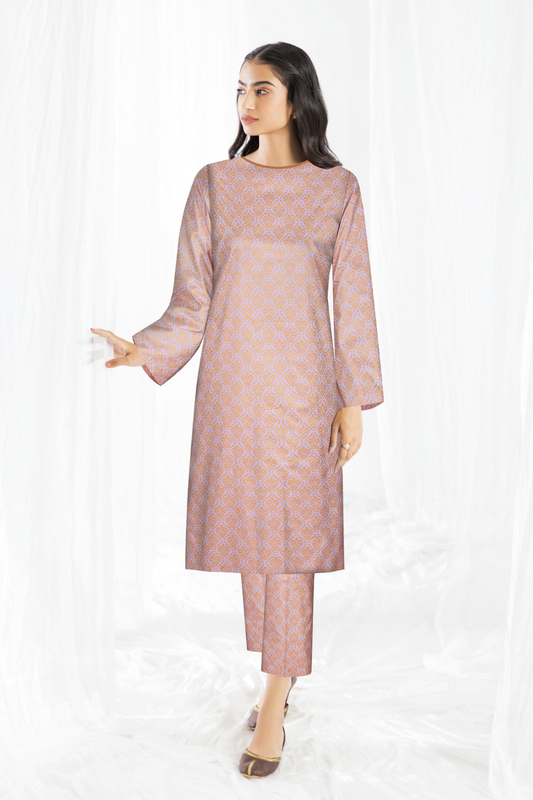 2 PC Unstitched | Printed Linen Shirt +  Trouser