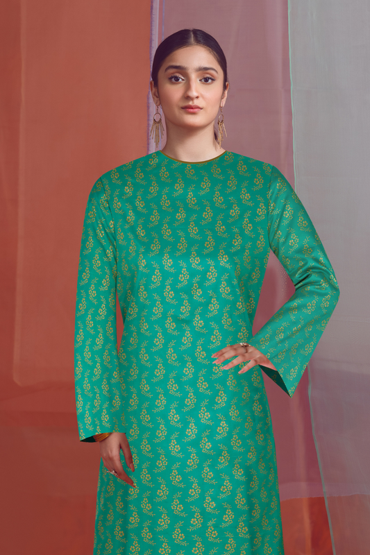 2 PC Unstitched | Printed Linen Shirt +  Trouser