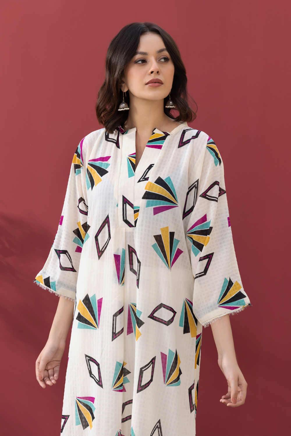 1  PC Stitched | Printed Chiffon Shirt