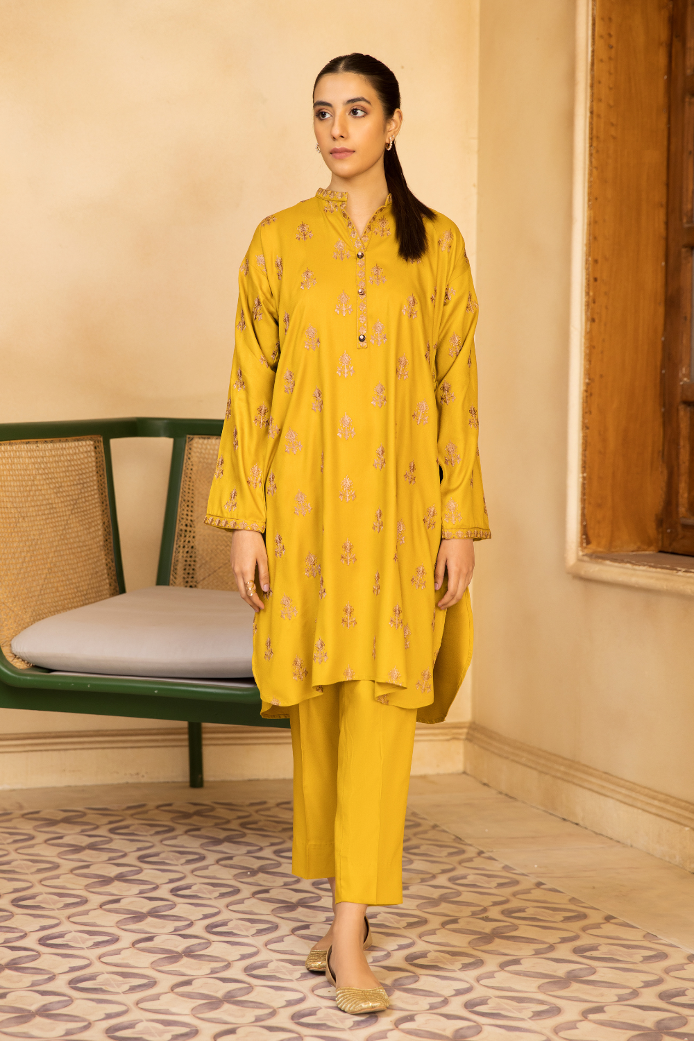 1 PC Stitched | Crepe Embroidered Shirt