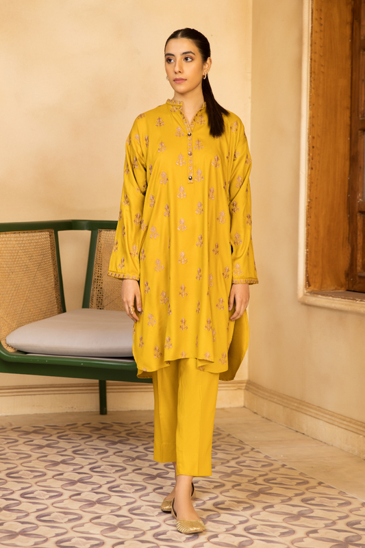 1 PC Stitched | Crepe Embroidered Shirt