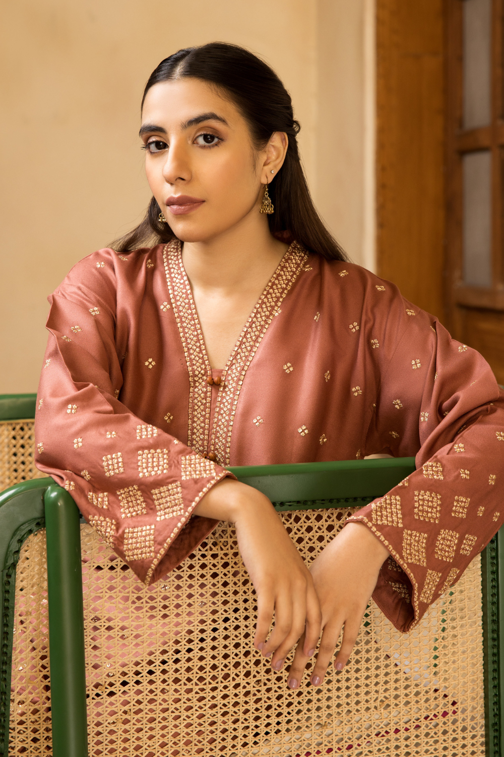 2 PC Stitched | Crepe Embroidered Shirt + Trouser