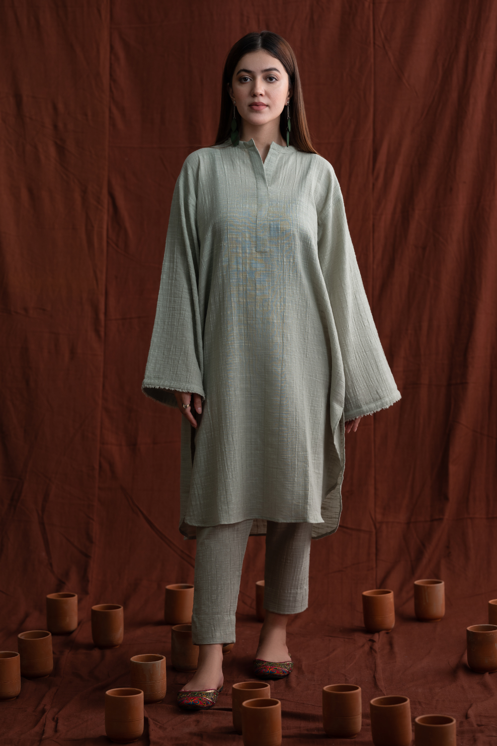 2 PC Stitched | Jacquard Shirt + Trouser