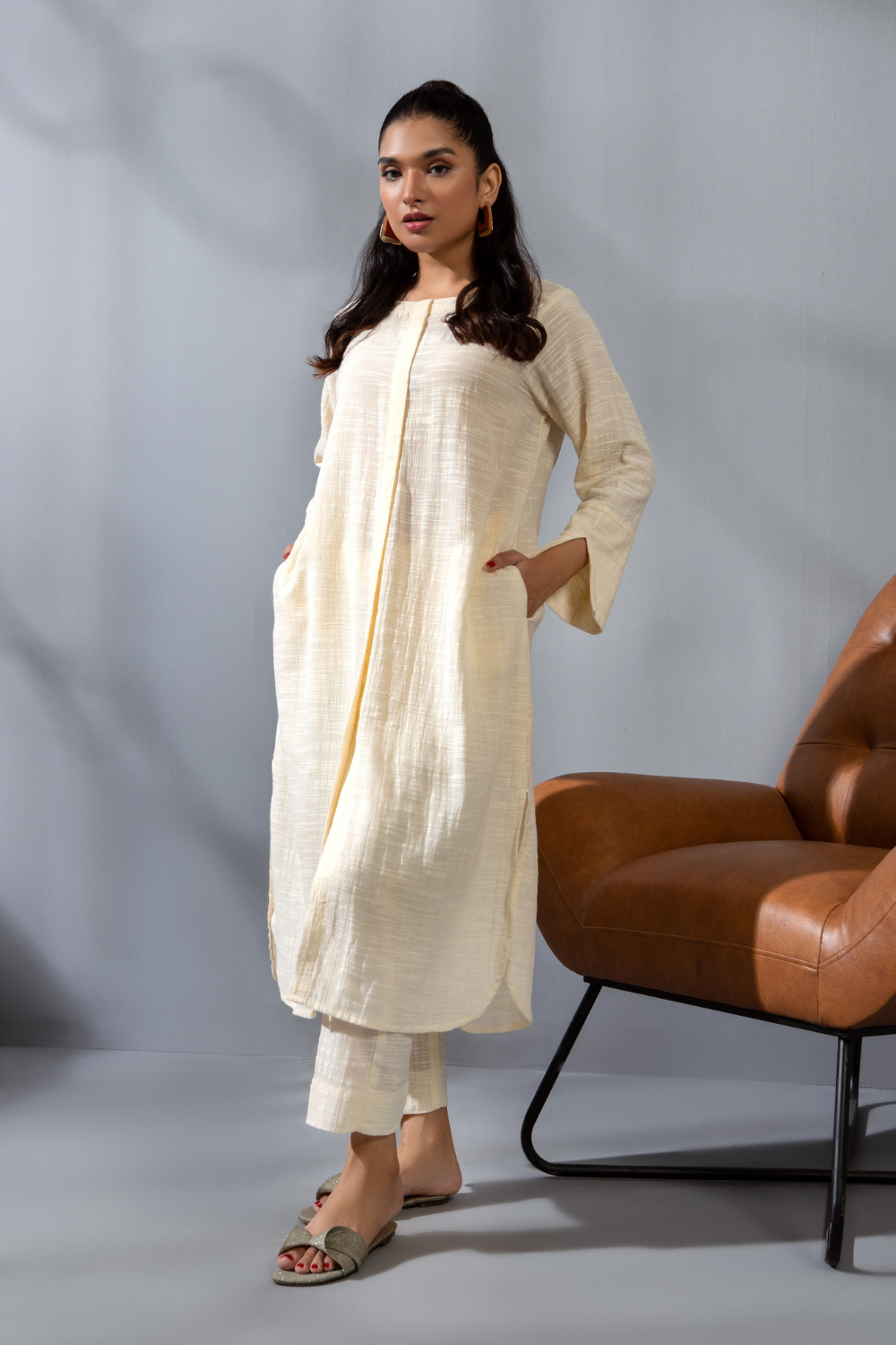 2 PC Stitched | Dyed Cambric Cotton Shirt  + Trouser