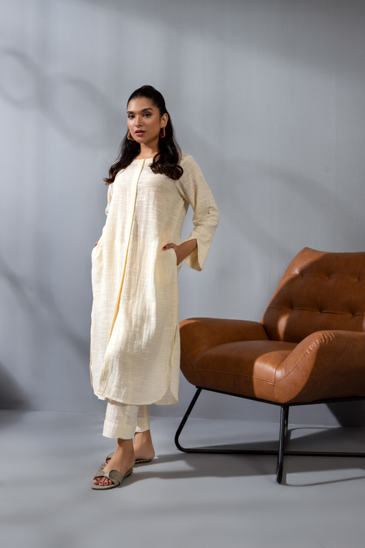 2 PC Stitched | Dyed Cambric Cotton Shirt  + Trouser