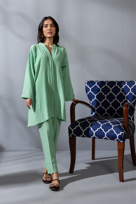 2 PC Stitched | Jacquard Shirt +Trouser