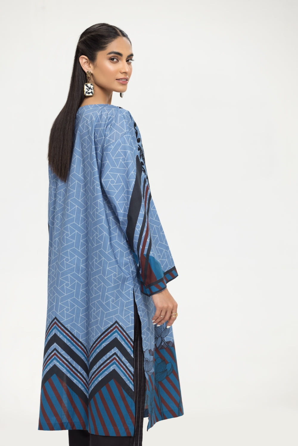 1 PC Stitched | Emborided+ Printed Shirt