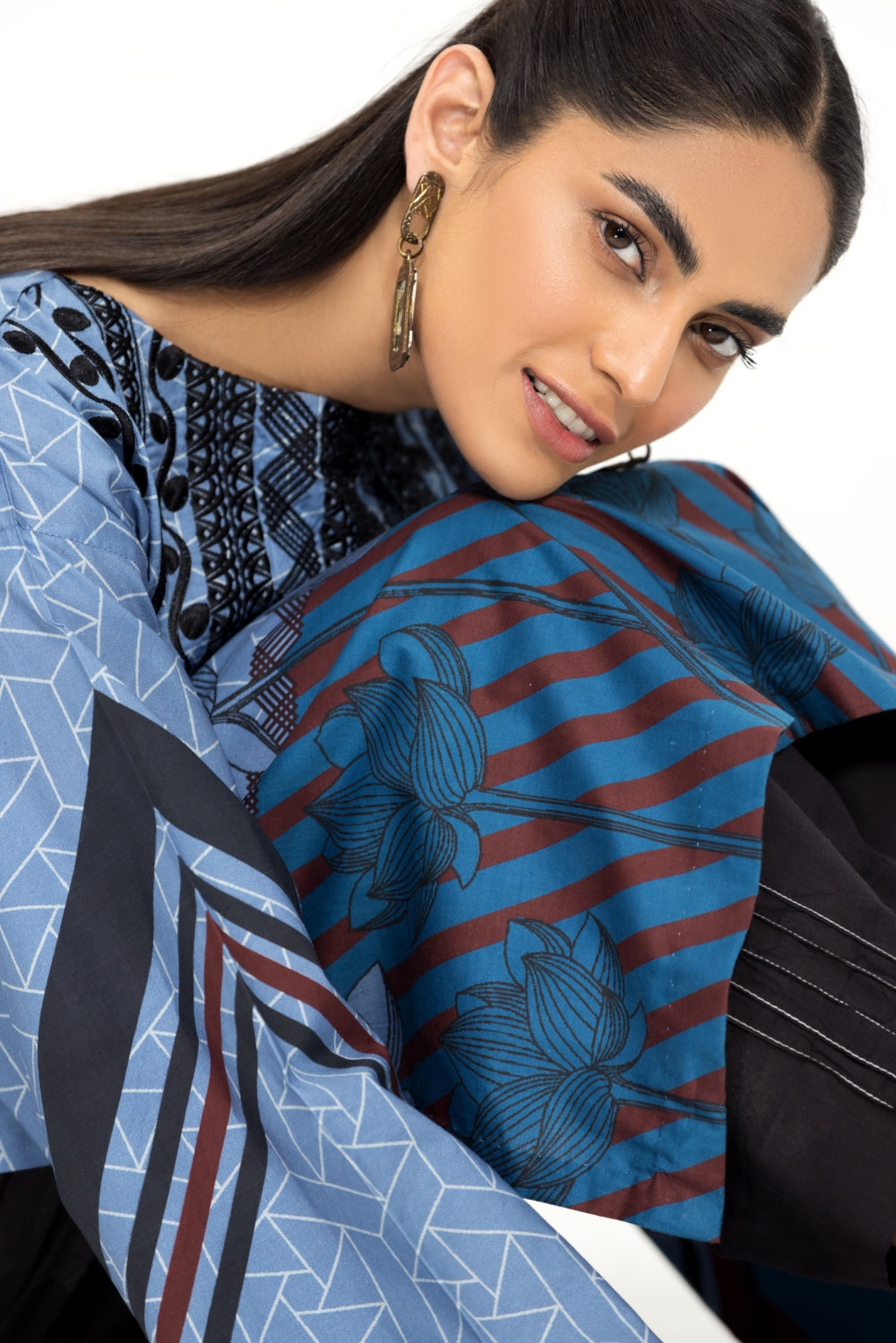 1 PC Stitched | Emborided+ Printed Shirt