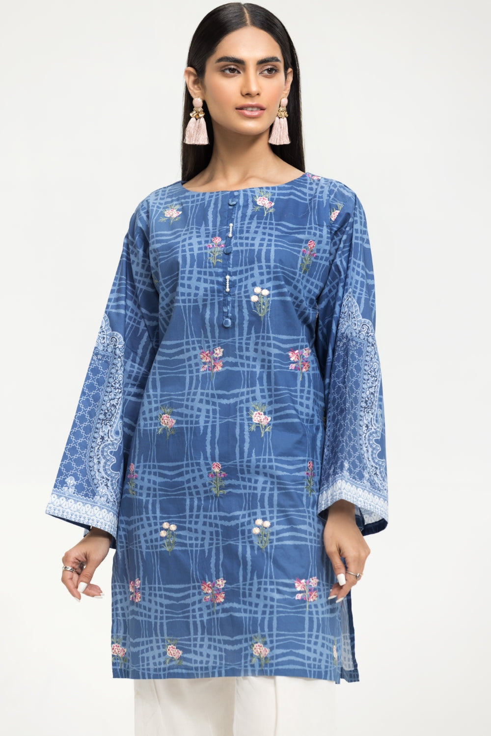 1 PC Stitched | Emborided+ Printed Shirt