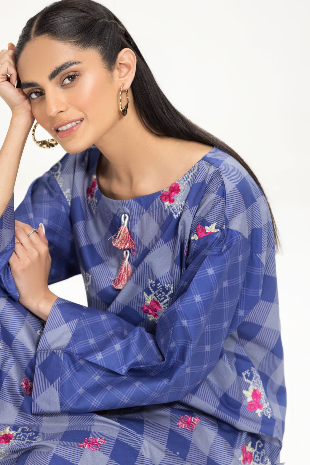 1 PC Stitched | Emborided+ Printed Shirt