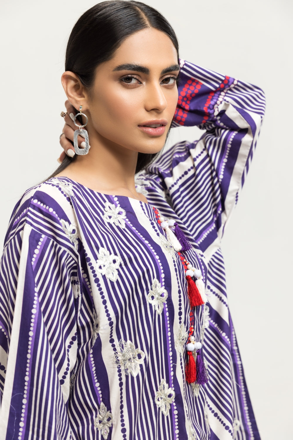 1 PC Stitched | Emborided+ Printed Shirt