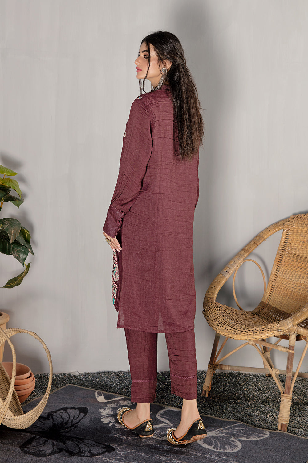 1 PC Stitched | Jaquard Embroidered Shirt