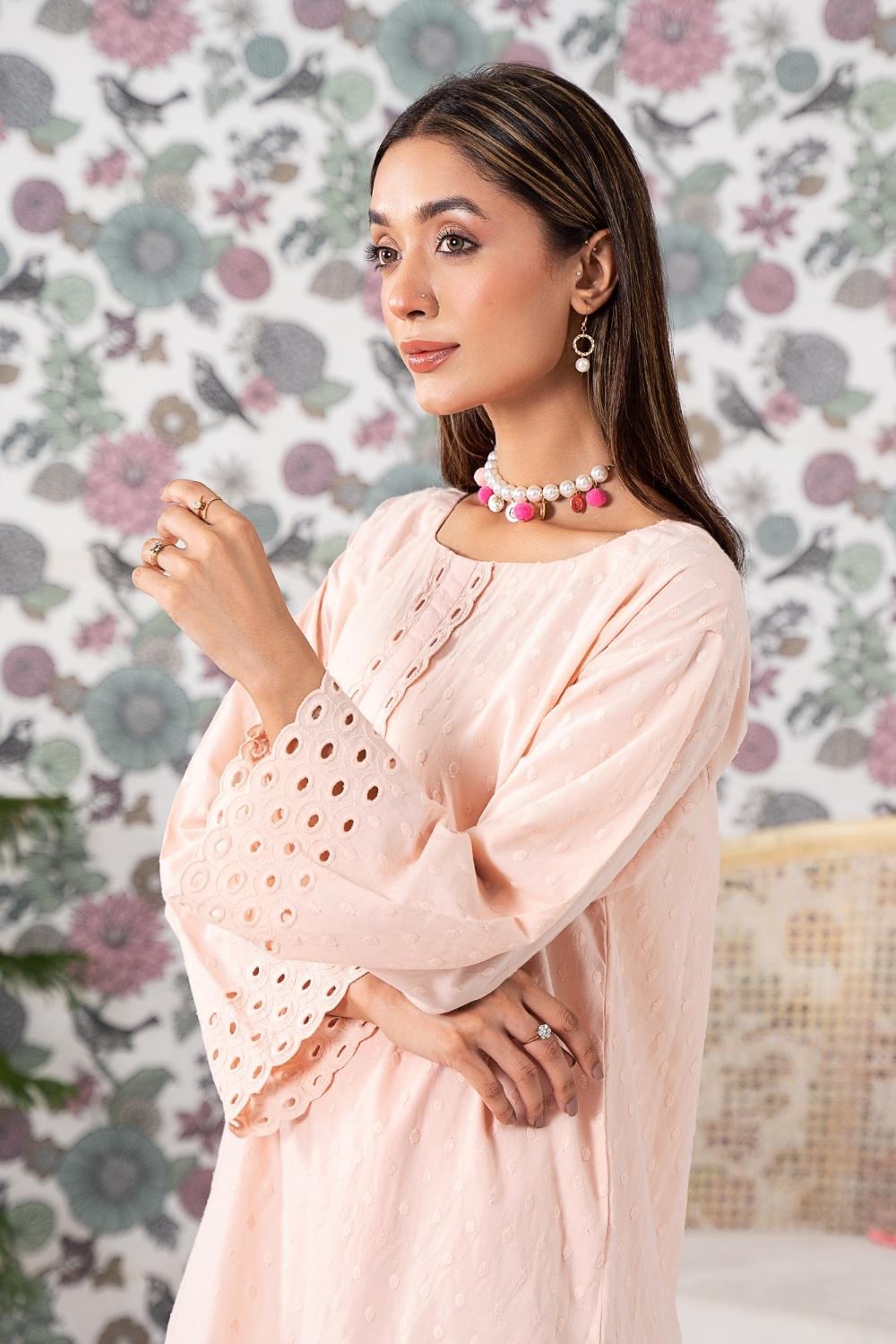 2PC Stitched | Embroidered Cotton Suit