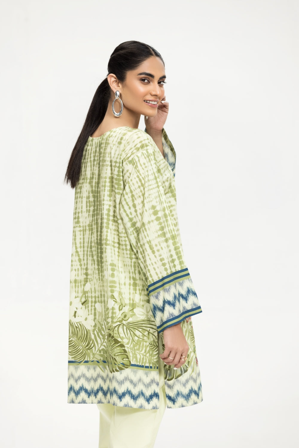 2 PC Stitched | Printed Shirt  +  Dyed Trouser