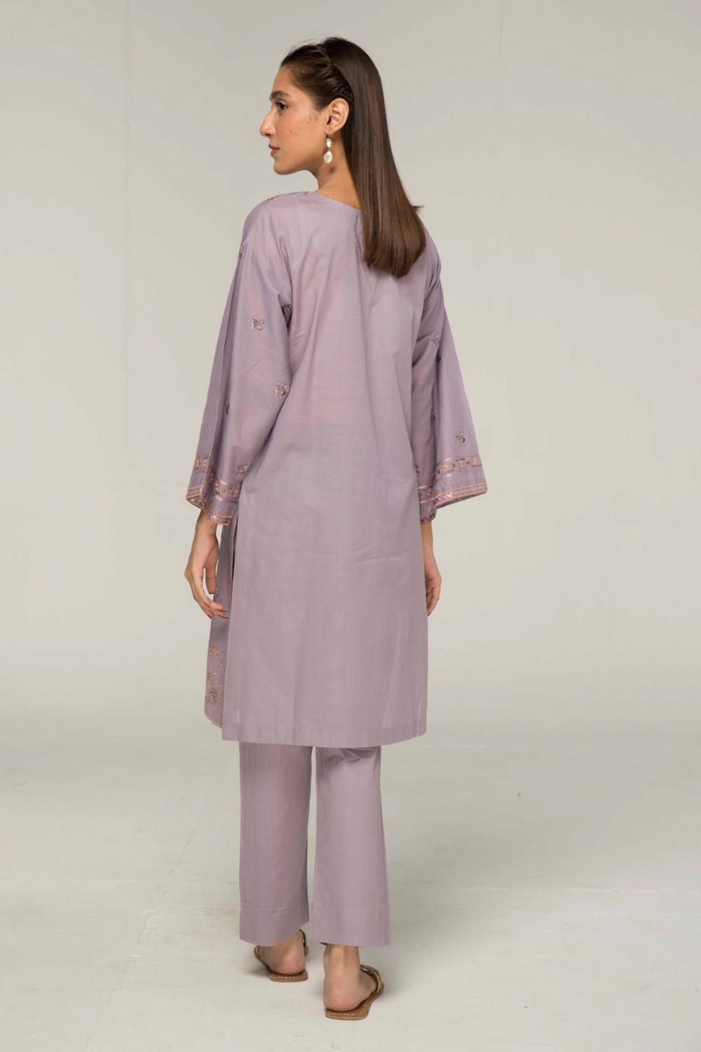 2 PC Stitched | Embroided Lawn Shirt + Trouser