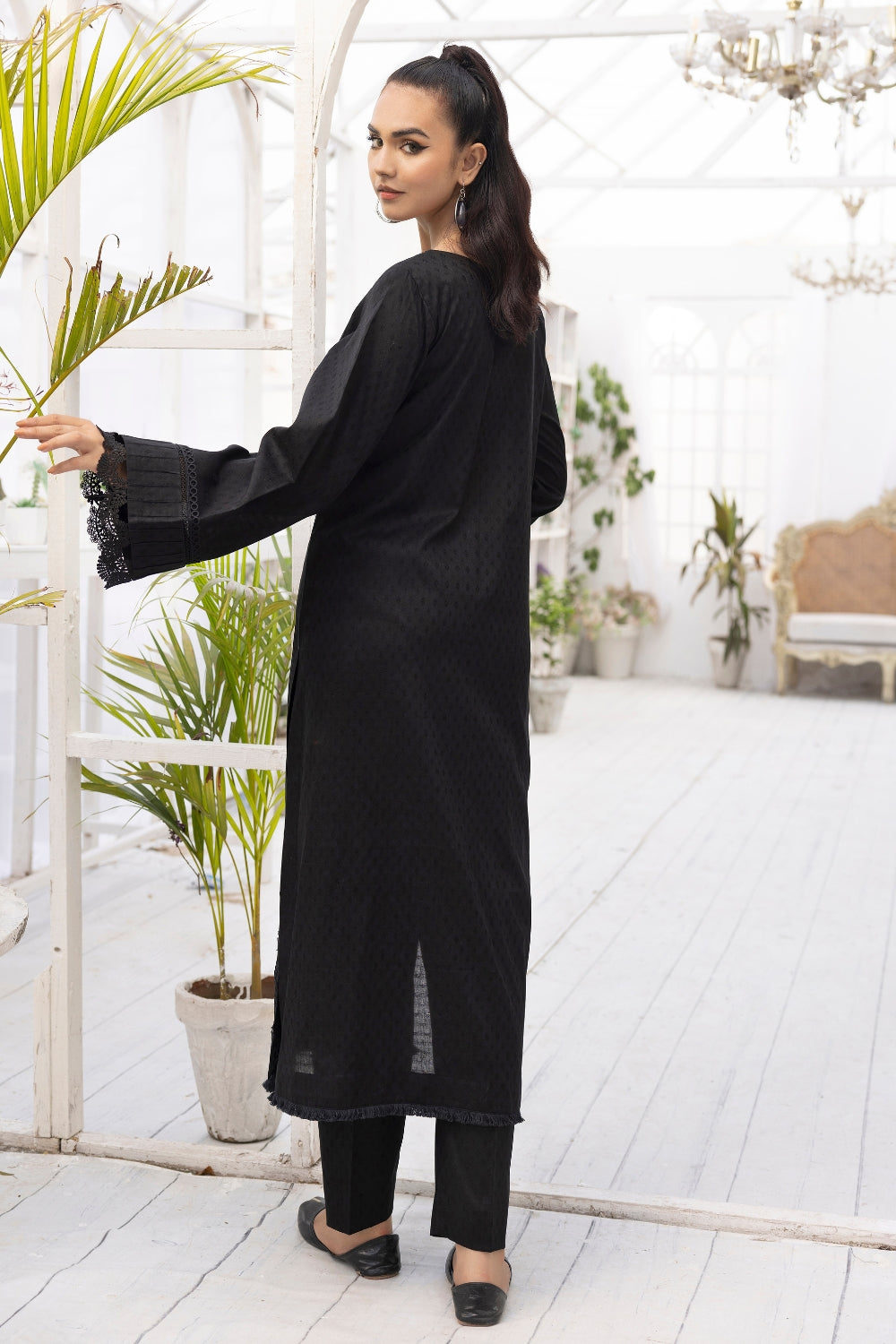 2 PC Stitched | Jacquard Cotton Shirt+ Trouser