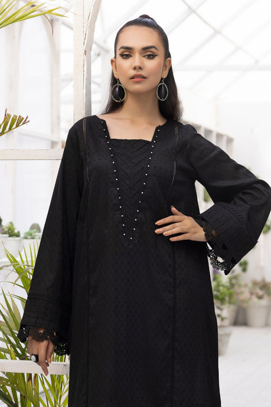 2 PC Stitched | Jacquard Cotton Shirt+ Trouser