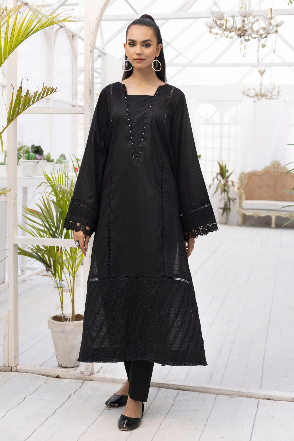 2 PC Stitched | Jacquard Cotton Shirt+ Trouser