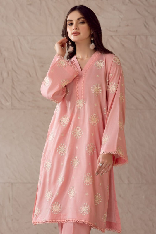 2 PC Stitched |Jarquard Embroided Shirt + Trouser