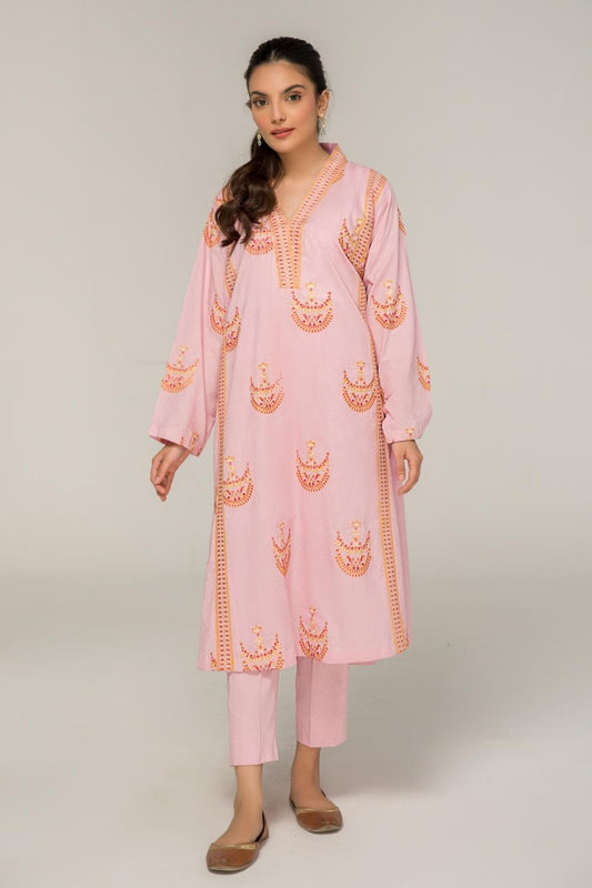 2 PC Stitched | Jacquard Embroidered Shirt + Trouser