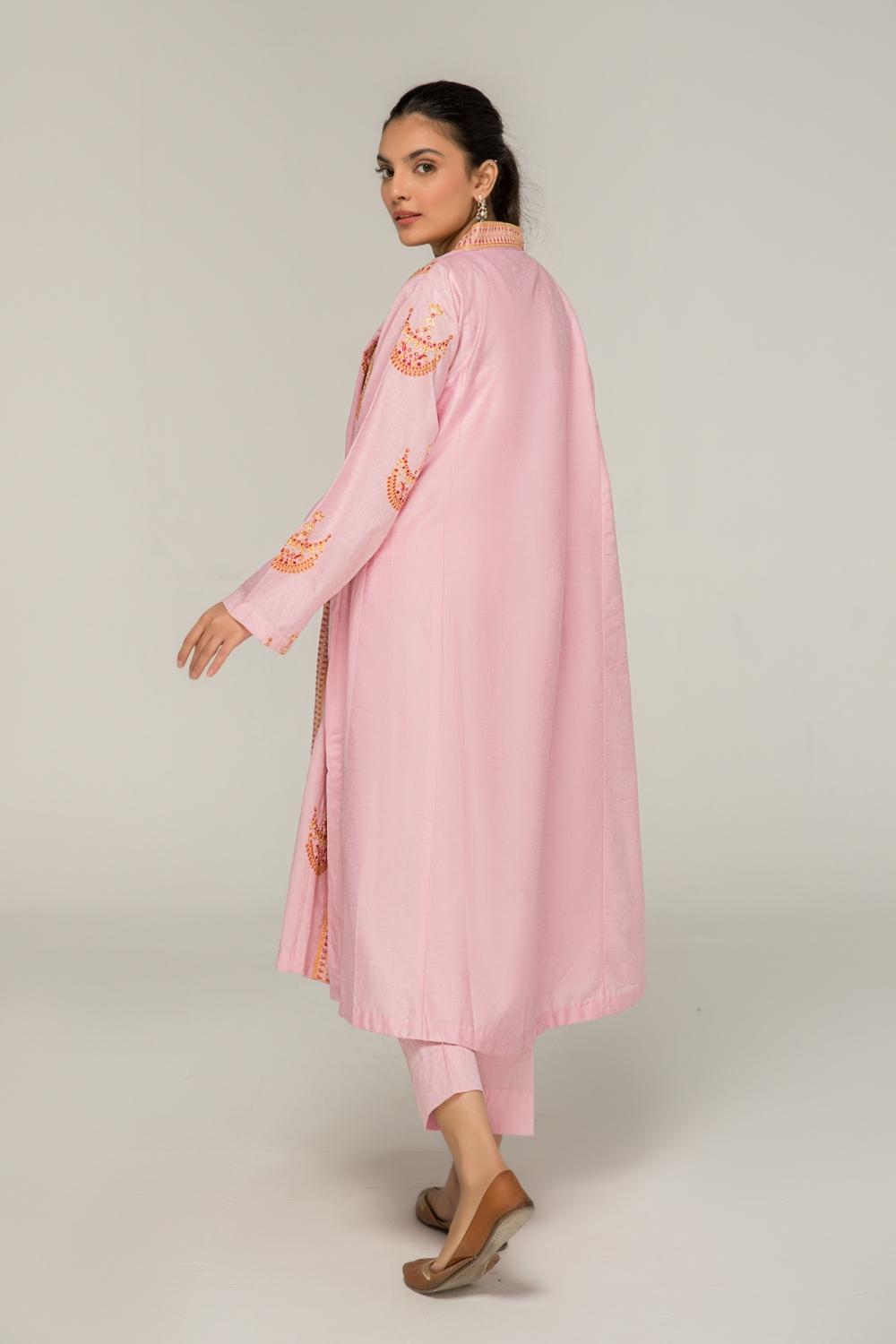 2 PC Stitched | Jacquard Embroidered Shirt + Trouser