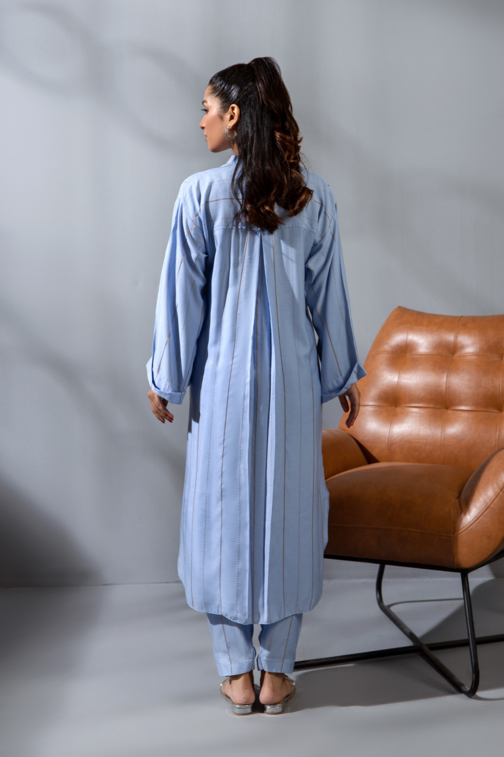 2 PC Stitched |  Yarn Dyed Fancy Jacquard Shirt  + Trouser