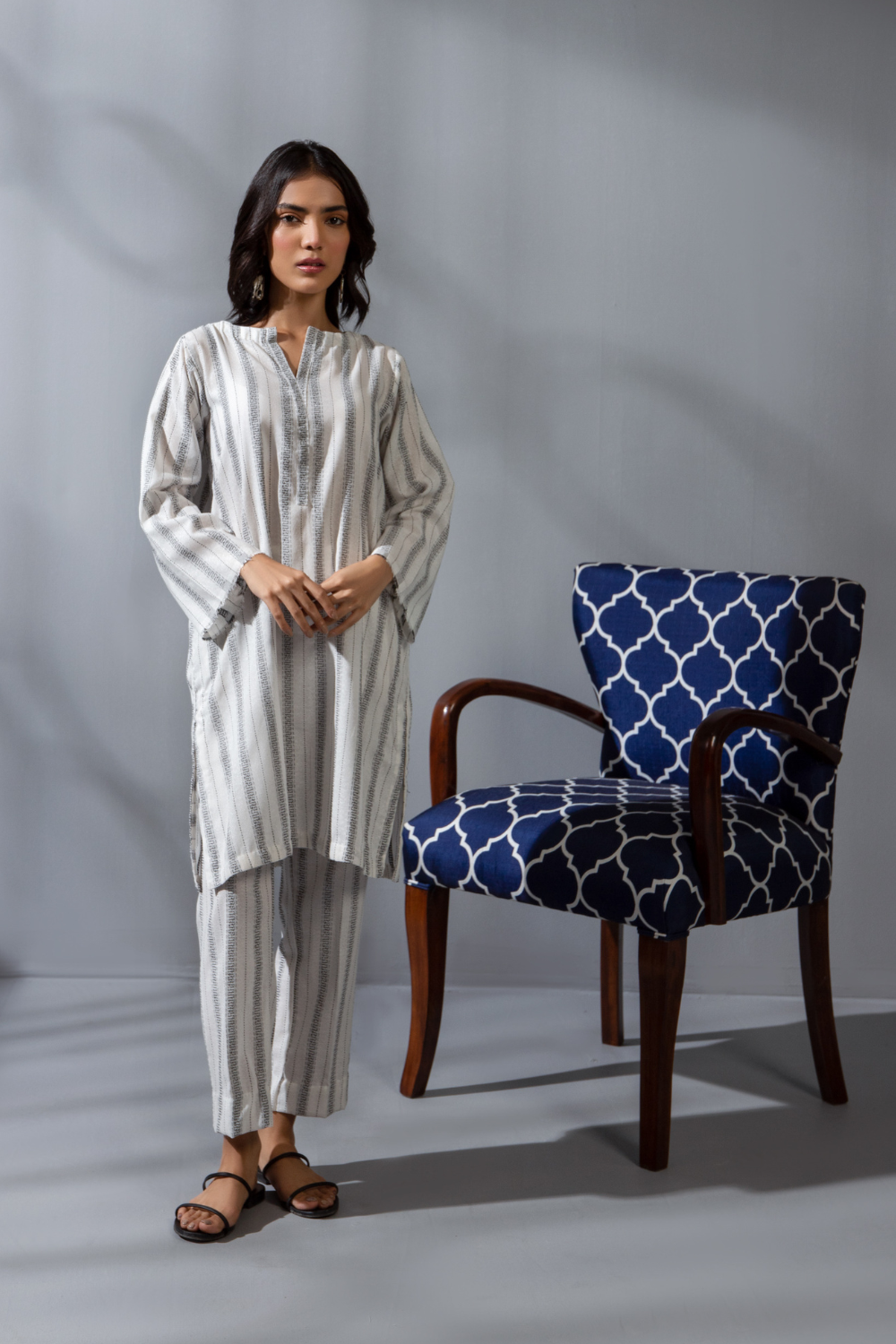 2 PC Stitched | Dyed Jacquard Shirt  + Trouser