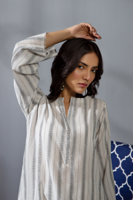 2 PC Stitched | Dyed Jacquard Shirt  + Trouser