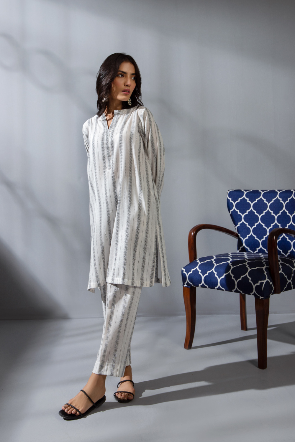 2 PC Stitched | Dyed Jacquard Shirt  + Trouser