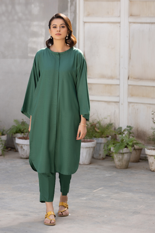 2 PC Stitched | Dyed Jacquard Shirt + Trouser