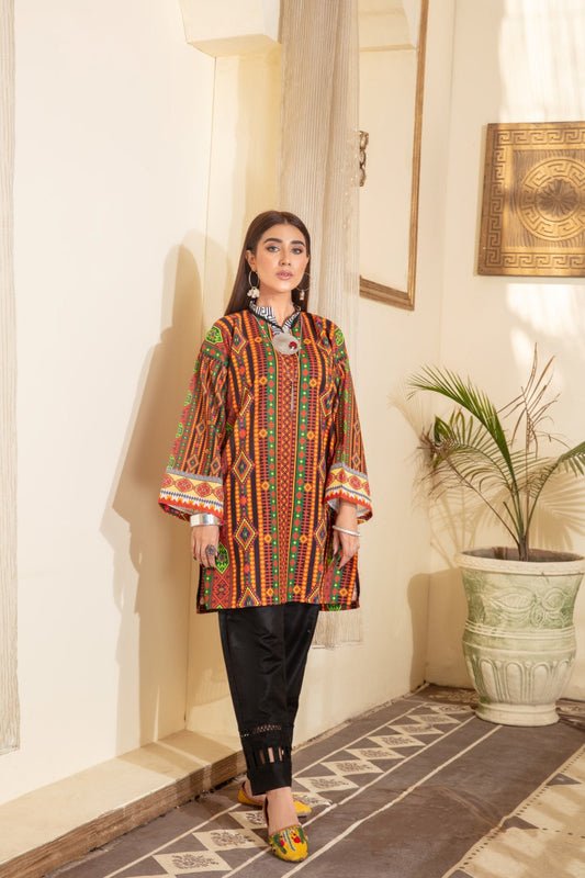 1 PC Stitched | Khaddar Printed Shirt