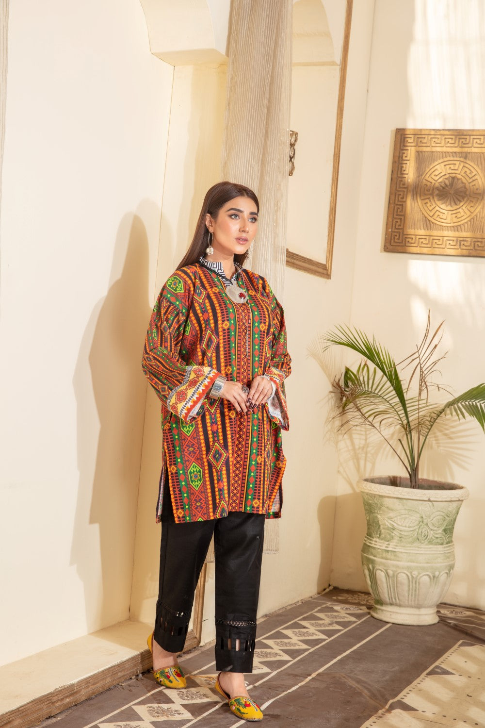 1 PC Stitched | Khaddar Printed Shirt