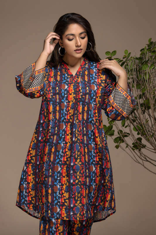 2 PC Stitched | Khaddar Printed Shirt + Trouser
