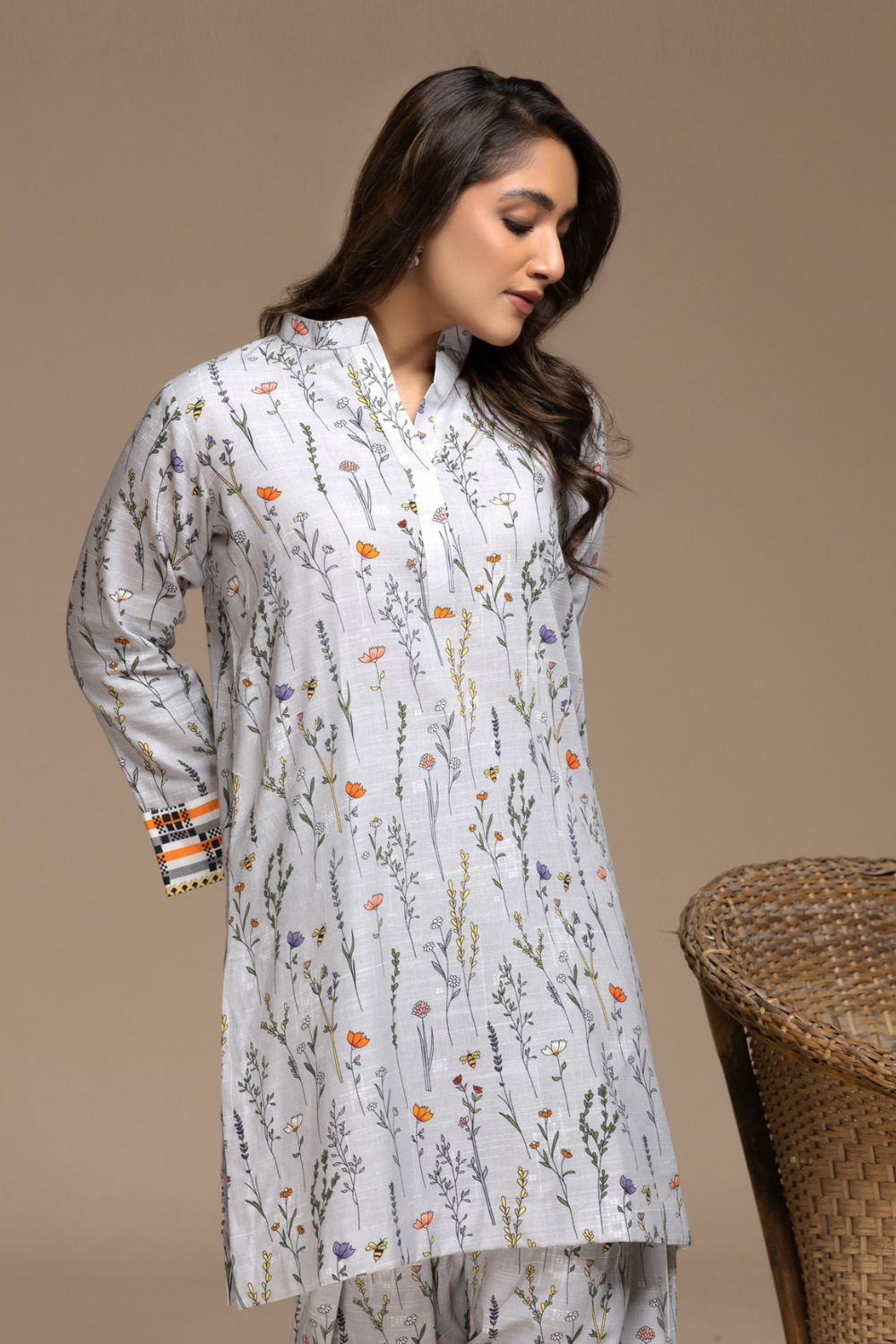 2 PC Stitched | Khaddar Printed Shirt + Trouser