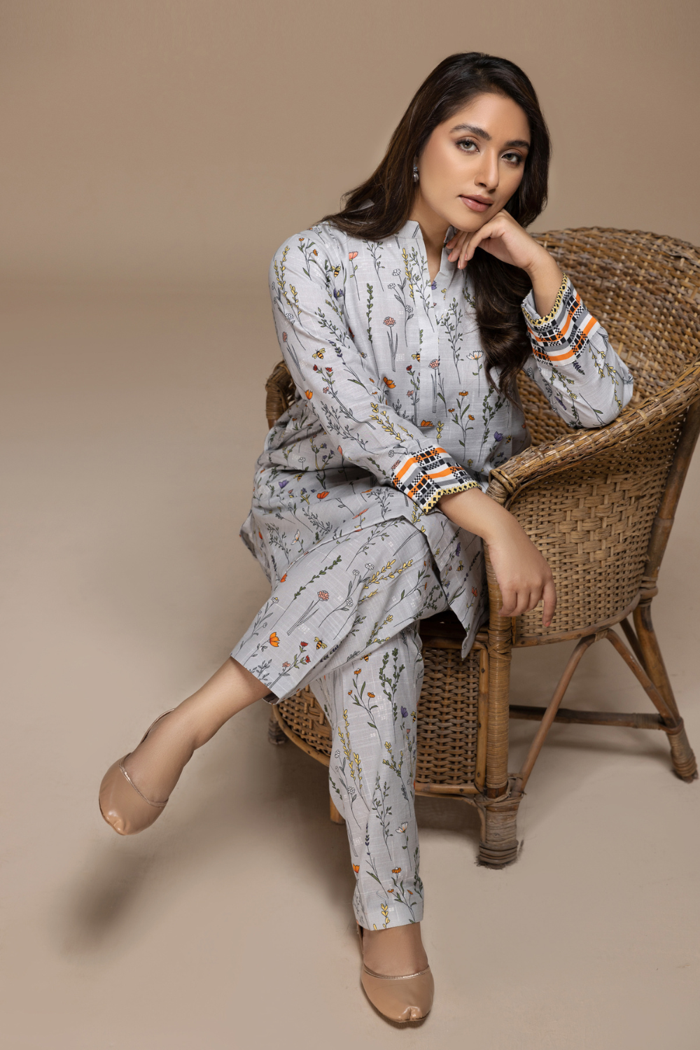 2 PC Stitched | Khaddar Printed Shirt + Trouser