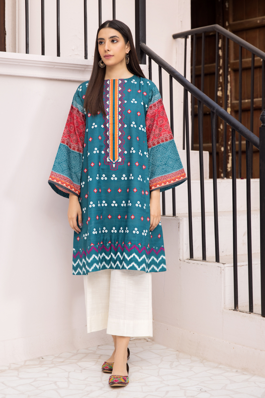 1 PC Stitched | Printed Stitched Khaddar Shirt