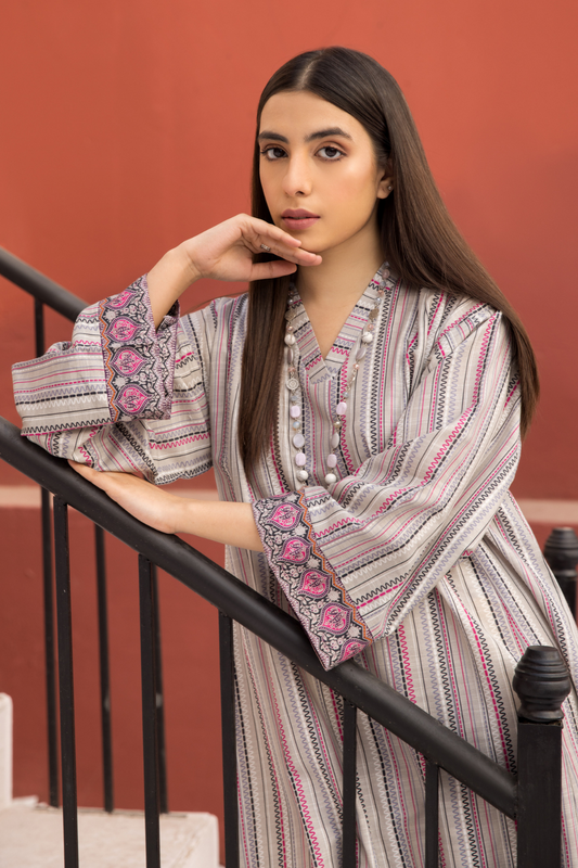 1 PC Stitched | Printed Stitched Khaddar Shirt