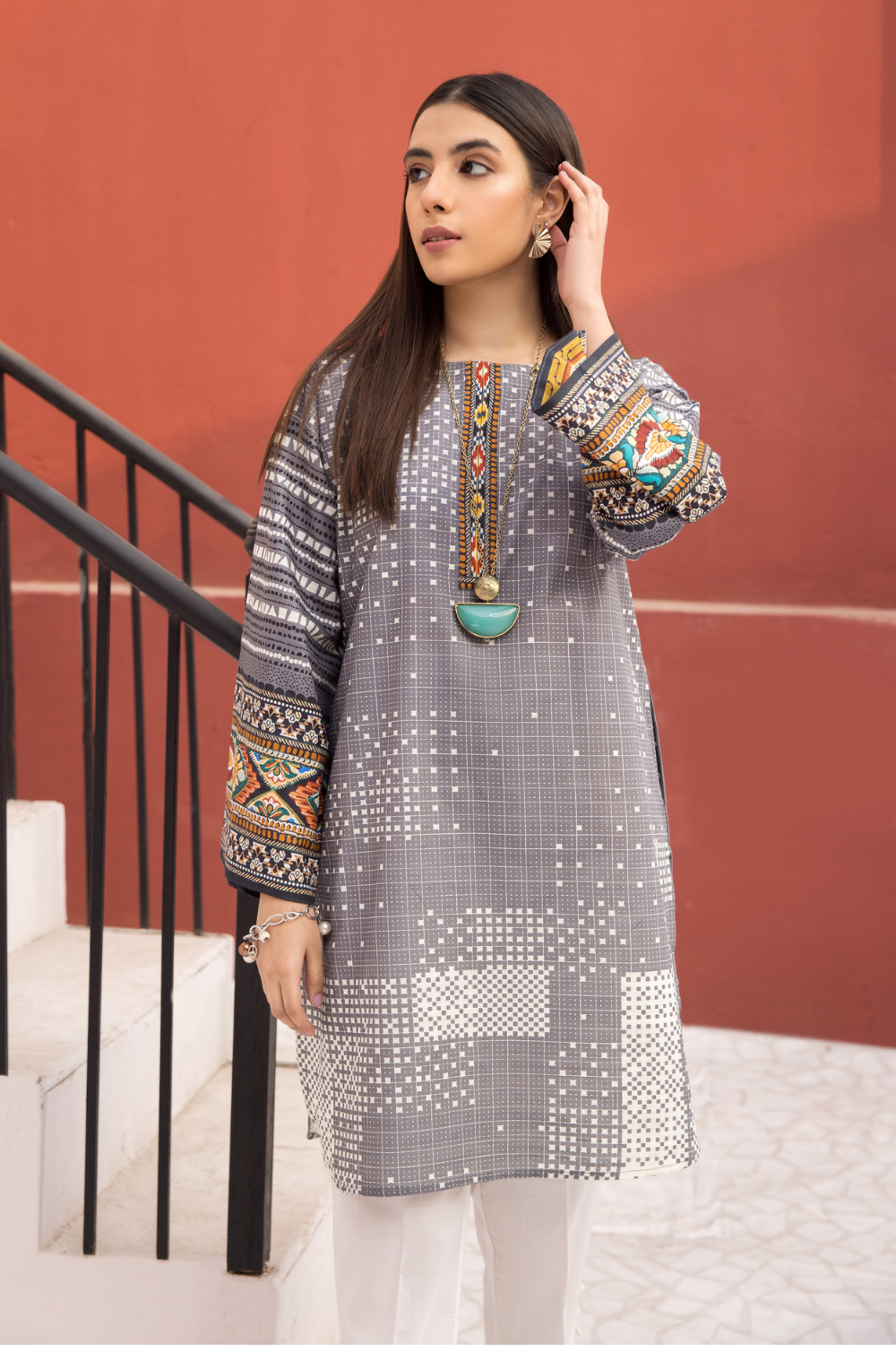 1 PC Stitched | Printed Stitched Khaddar Shirt