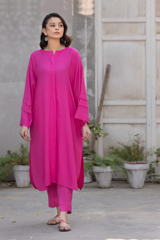 2 PC Stitched | Dyed Karandi Shirt  + Trouser