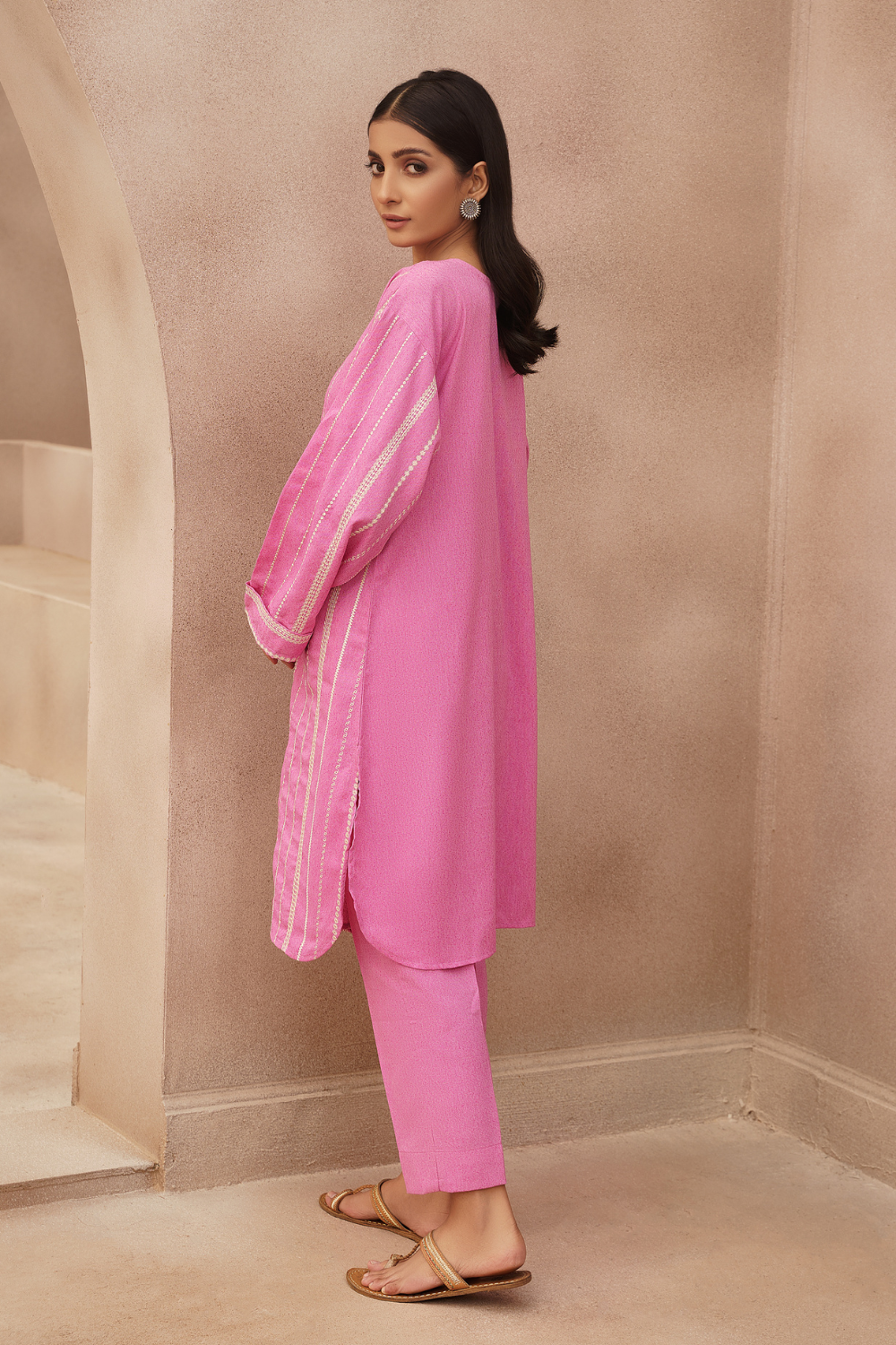 1 PC Stitched | Embroidered Karandi Shirt