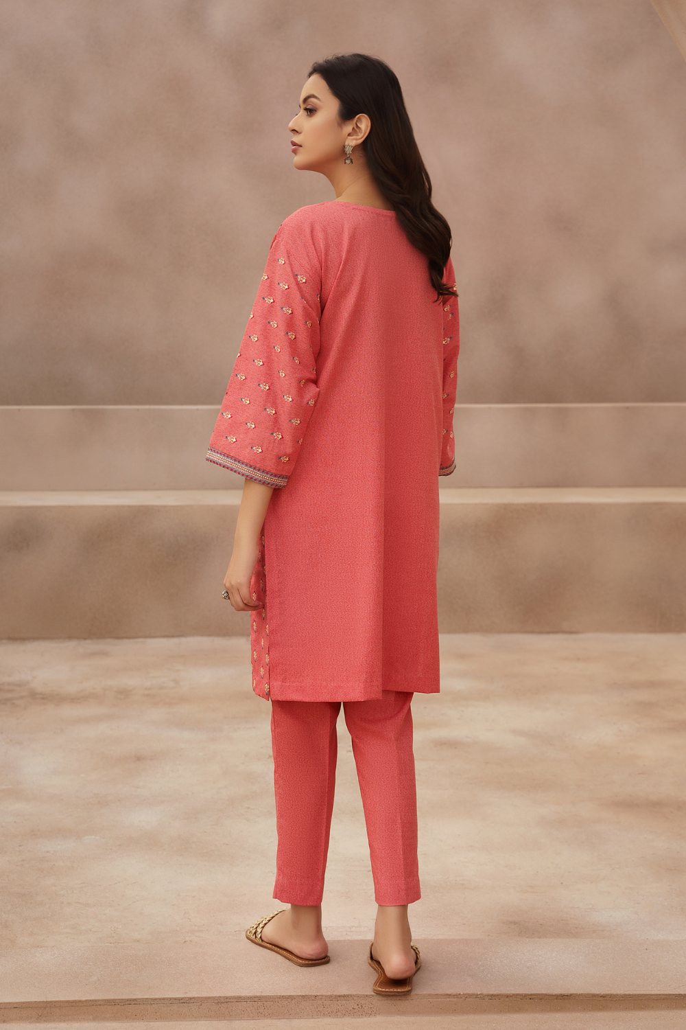 1 PC Stitched | Embroidered Karandi Shirt