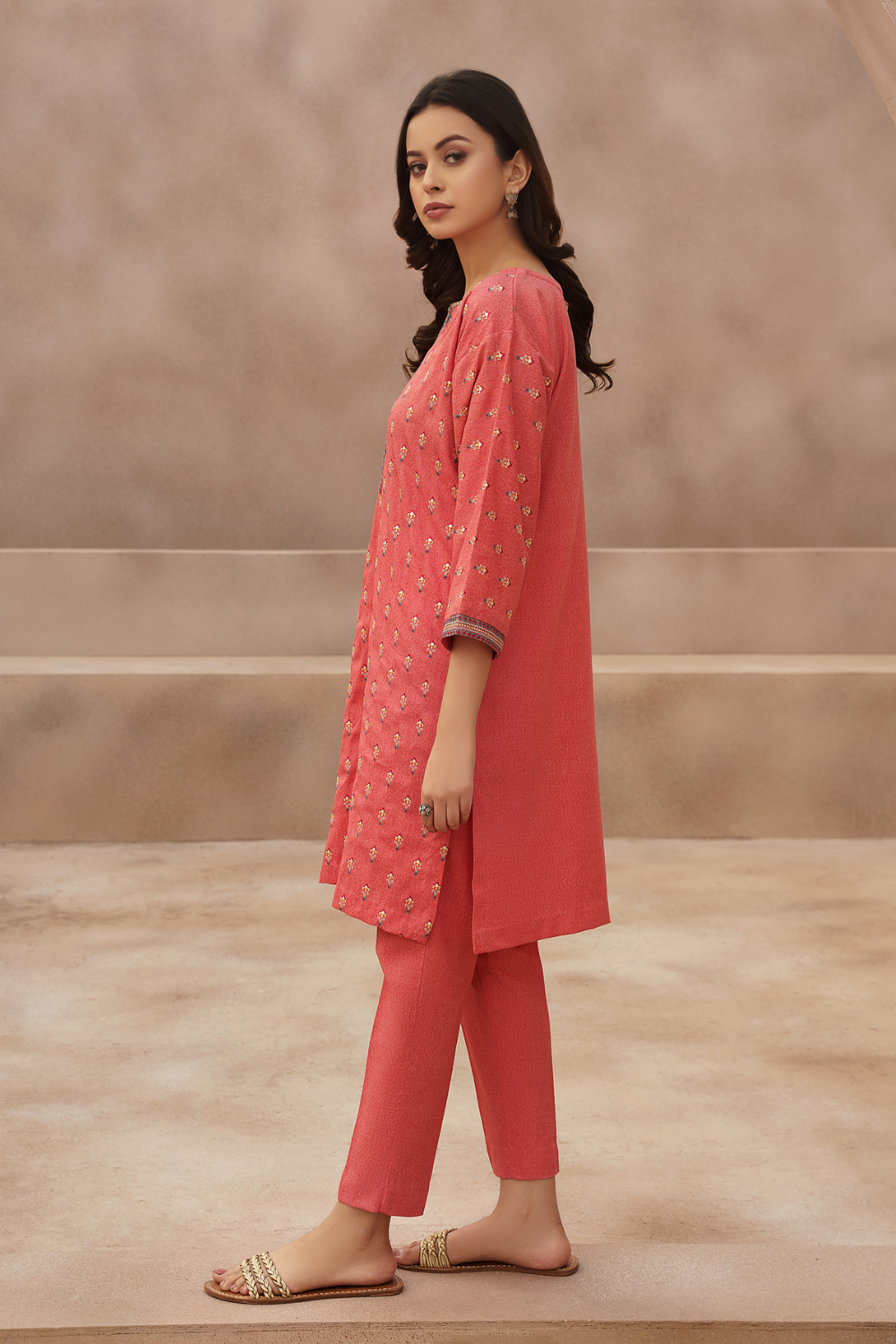 1 PC Stitched | Embroidered Karandi Shirt