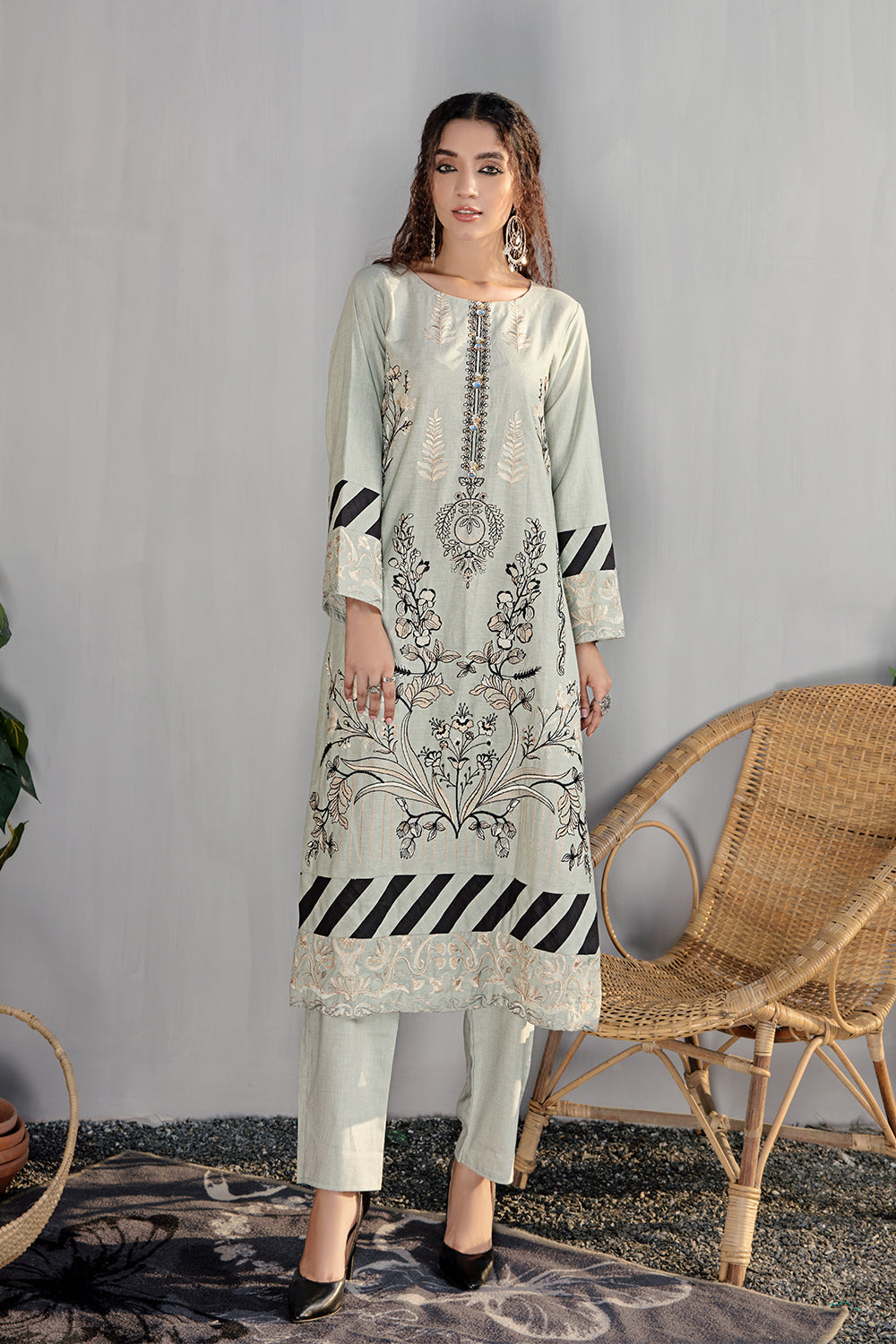 1 PC Stitched | Yard Dyed Embroidered Shirt