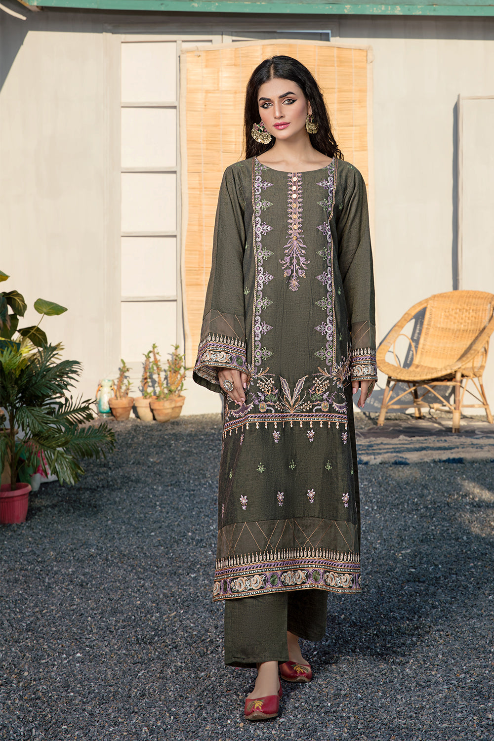 1 PC Stitched | Yard Dyed Embroidered Shirt